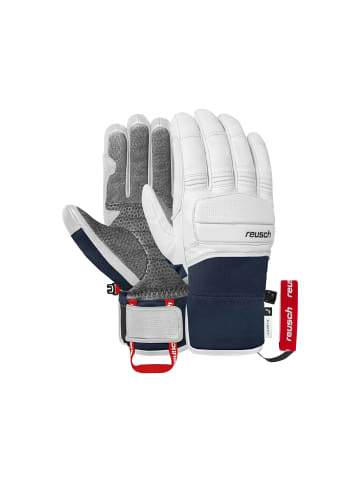 Reusch Premium-Winterhandschuhe Alpine Heritage in 1027 white/dress blue