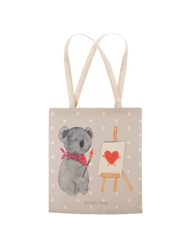 Mr. & Mrs. Panda Shopper Koala Künstler ohne Spruch in Grau Pastell