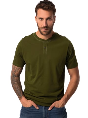 JP1880 Kurzarm T-Shirt in moosgrün