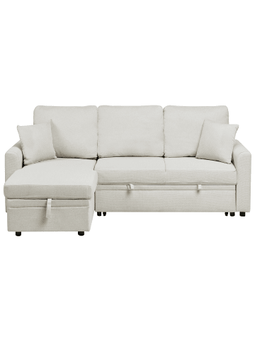 Beliani 3-Sitzer Sofa NASSJO in Beige - (W) 210 x (H) 90 x (L) 131 cm rechtsseitig