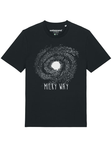 wat? Apparel T-Shirt Milky way in Schwarz