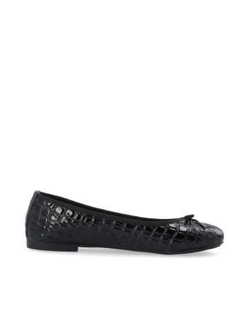 Bianco Ballerinas in BlackCrocoPatent