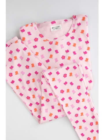 Coccodrillo Geripptes Mädchenpyjama in bunt