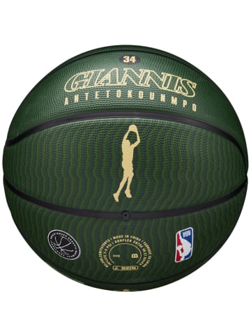 Wilson Wilson NBA Player Icon Giannis Antetokounmpo Outdoor Ball in Grün