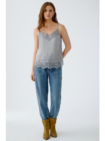Oui Spitzentop in grey