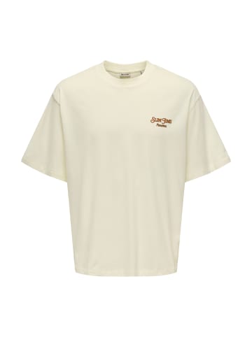 Only&Sons T-Shirt 'Malik Jims' in beige
