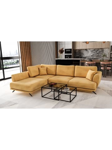 MF Design Lardo Recamiere Links in Senfgelb -  (L) 191 x (B) 276 x (H) 90 cm
