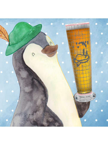 Mr. & Mrs. Panda Bierglas Fuchs Sterne mit Spruch in Transparent