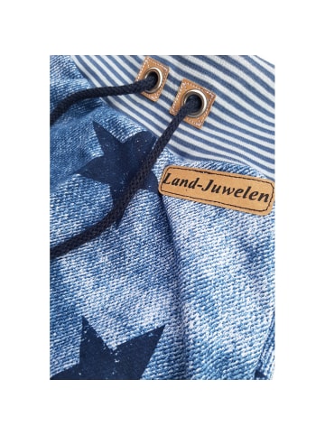 Land-Juwelen Babyhose Handmade Sterne in blau