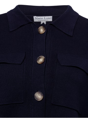 Marie Lund Strickjacke in marine - 0001