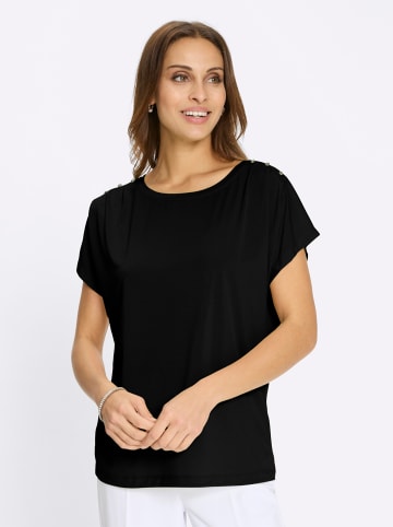 WITT WEIDEN Rundhalsshirt in schwarz