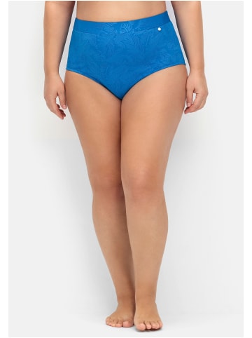 sheego Hohe formende Bikinihose in kobalt