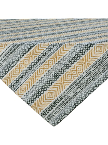 Erwin Müller Jacquard, Baumwollmischung, Gewebt Mitteldecke in schwarz-beige