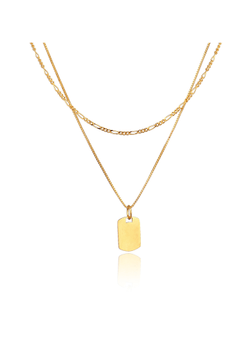 KUZZOI Halskette für Herren in gold