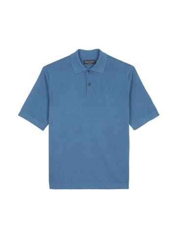 Marc O'Polo Strick-Poloshirt regular in wedgewood