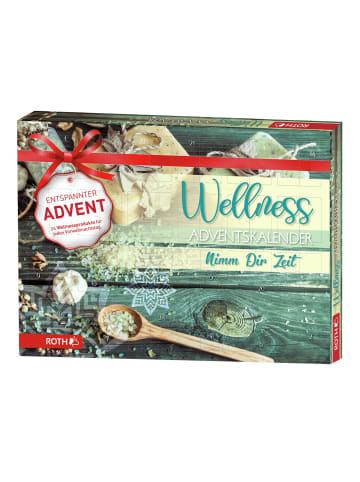 ROTH Wellness-Adventskalender gefüllt - Nimm Dir Zeit - grün in Bunt