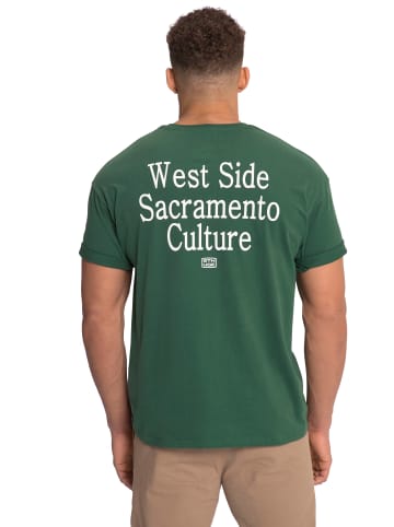 STHUGE Kurzarm T-Shirt in mittelgrün