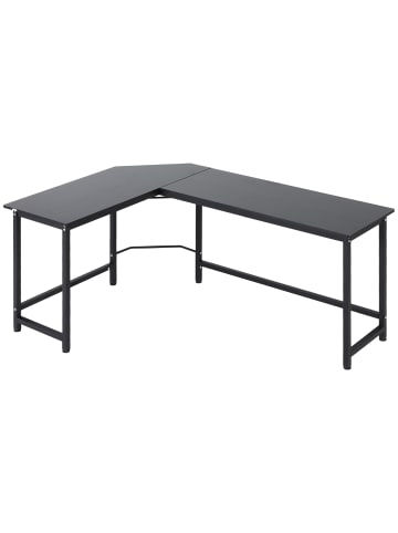 Vinsetto L-förmiger Schreibtisch-L168 x B120 x H75 cm-Schwarz