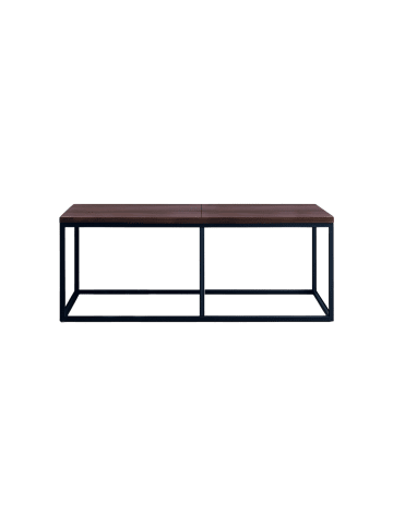 relaxdays Sitzbank in Industrial/ Schwarz - (B)120 x (H)47 x (T)30 cm