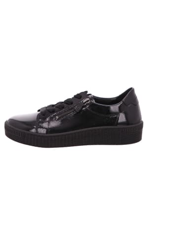 Gabor Sneaker Low in lack schwarz