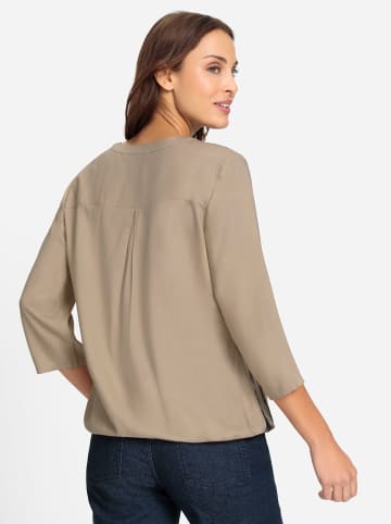 WITT WEIDEN Schlupfbluse in beige-schwarz-gemustert