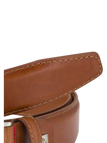 Pierre Cardin Ledergürtel Basic in Cognac