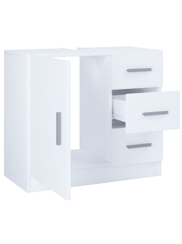 VCM  Holz Badunterschrank Zalo XL Schublade in Weiß