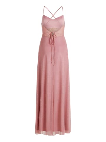 Vera Mont Abendkleid im Glitzer-Look in Rosé/Silver
