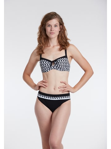 SUNFLAIR Mix&Match Bikini Top in schwarz/weiss