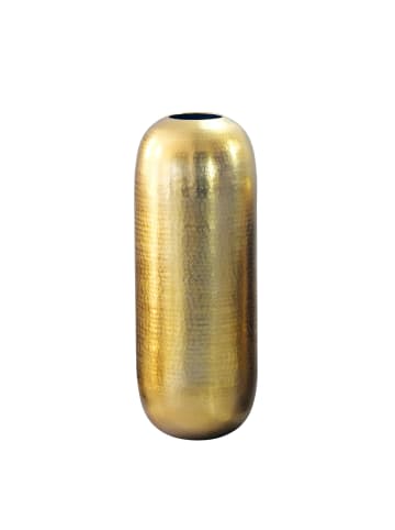 FineBuy Vase in Gold / Aluminium / 31x31x75