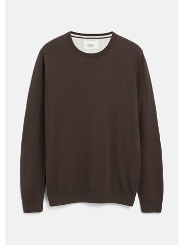 s.Oliver Strickpullover in 89W0_dunkelbraun