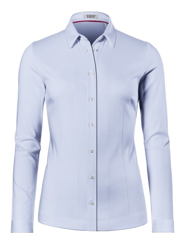 Vincenzo Boretti Bluse tailliert in hellblau