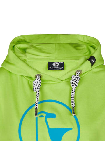 SCHIETWETTER SCHIETWETTER Hoodie Logoprint Gerti in lime/azuro