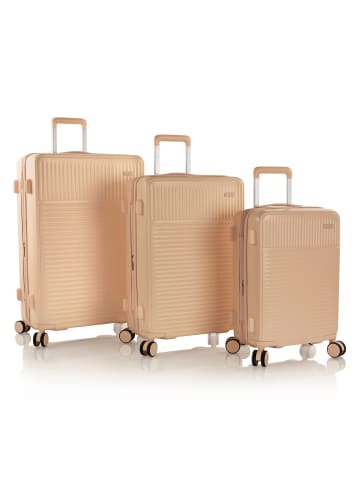 Heys Pastel 4 Rollen Kofferset 3-teilig mit Dehnfalte in nude