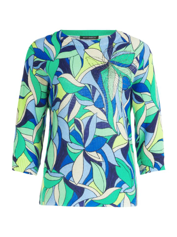 Betty Barclay Strickpullover mit Print in Green/Blue