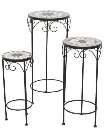 möbel-direkt Blumenständer Set, 3tlg. Lara in schwarz