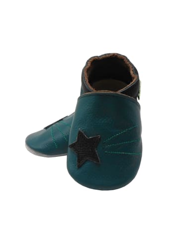 Sayoyo Baby Krabbelschuhe aus Leder, weiche Lauflernschuhe mit rutschfester Sohle 