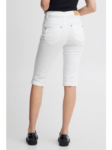 PULZ Jeans Caprihose in weiß