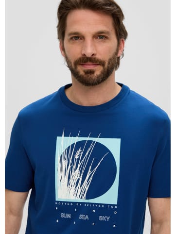 s.Oliver T-Shirt kurzarm in Blau