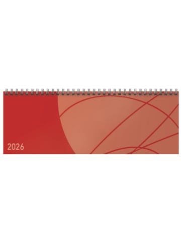 Korsch Kalender - Tischkalender quer Professional Colourlux 2026 rot