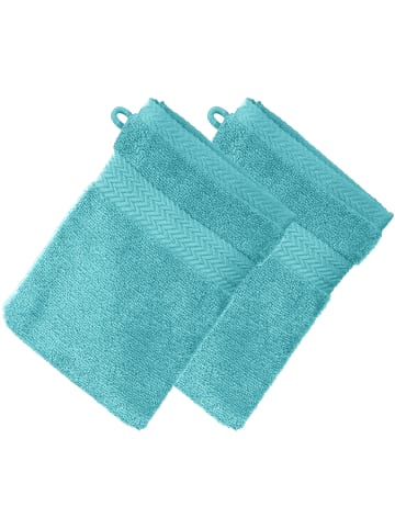 Erwin Müller Frottier Waschhandschuh 2er-Pack Friedrichshafen in türkis