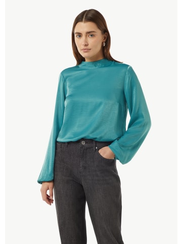 comma CI Bluse langarm in Petrol