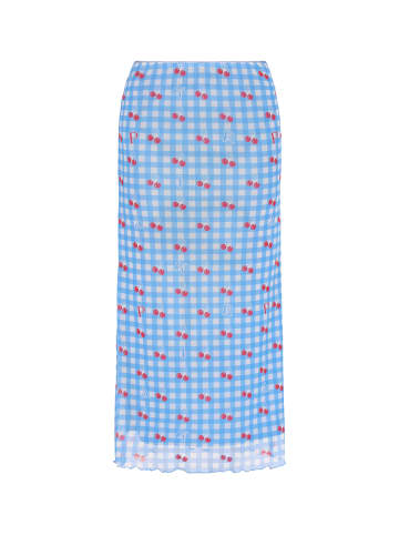 myMo Women Skirt in blue multicolor