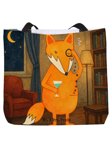 Mr. & Mrs. Panda Shopper Fuchs Lord Design ohne Spruch in Weiß