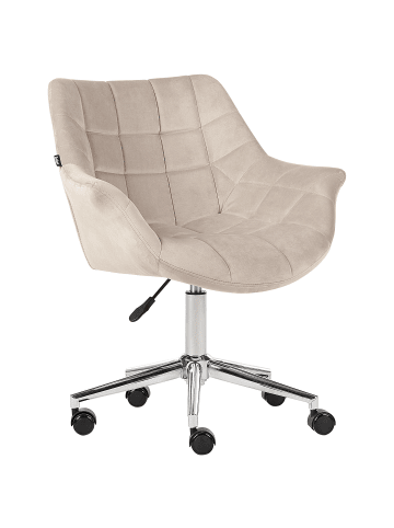 Beliani Bürostuhl LABELLE in Beige - (W) 54 x (H) 81 x (L) 54 cm