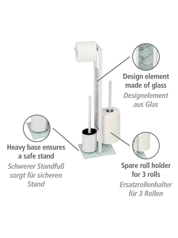 Wenko Stand WC-Garnitur Rivalta Samoa in Weiß