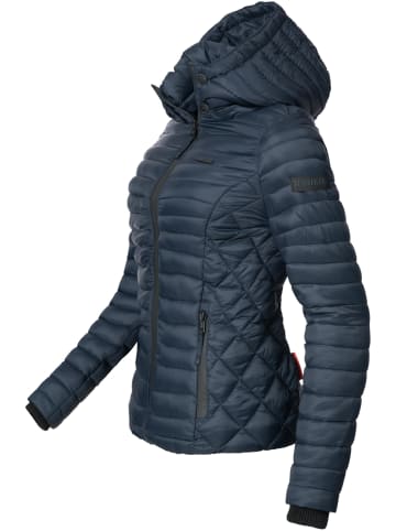 Marikoo Steppjacke Samtpfote in Blau