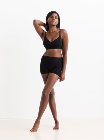 Erlich Textil  Erlich Textil SEAMLESS Bustier mit Pads CASUAL COTTON BRALETTE in schwarz