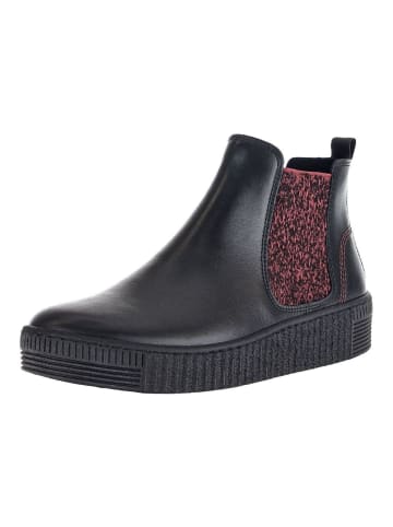 Gabor Stiefelette in Schwarz/Rot