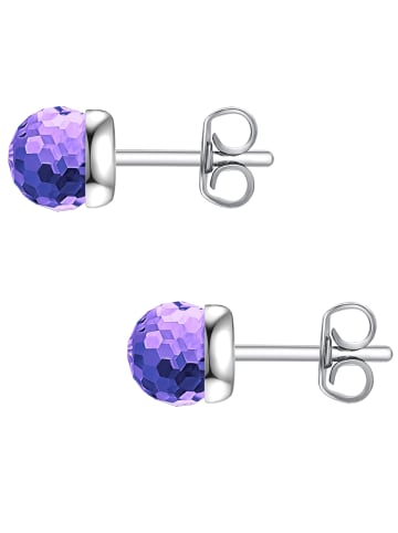 Rafaela Donata Ohrstecker aus Sterling Silber verziert mit Kristallen von Swarovski® in lila